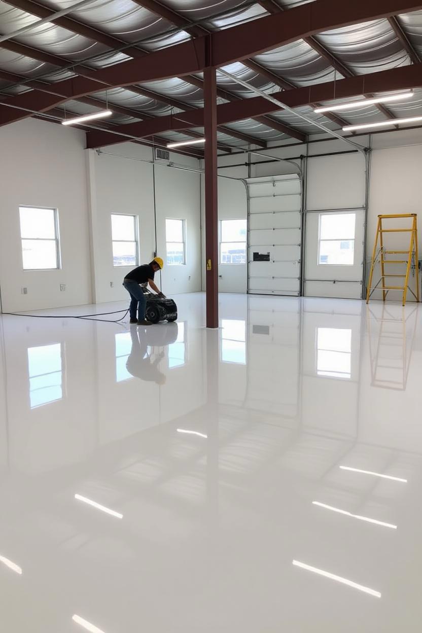 Diamond grinding concrete surface preparation for epoxy